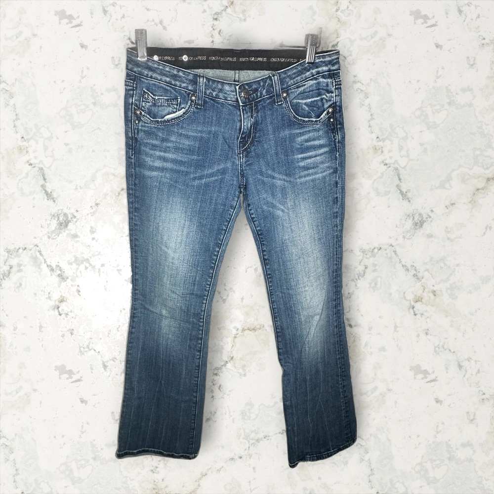 Vintage Y2K Rerock for Express Low Rise Bootcut Jean - Picture 2 of 6